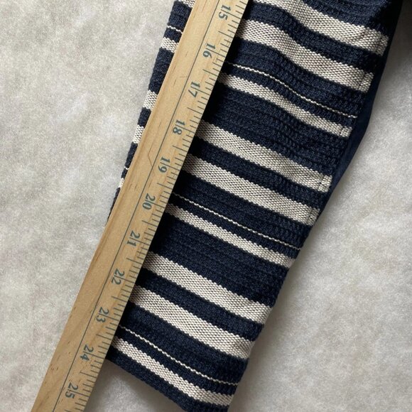 Lane Bryant Womens Blue Open Front Fringe Detail Draped Blazer Jacket Size 20 - Picture 8 of 8